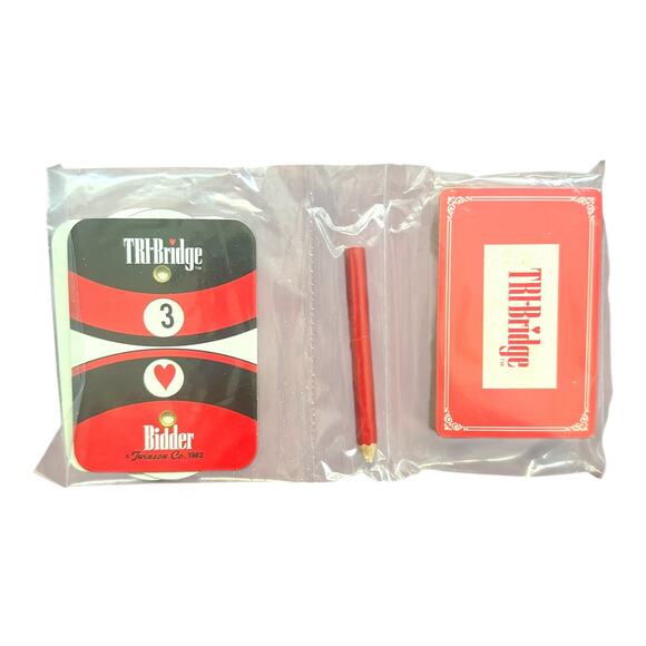 Tri-Bridge Card Game 1982 by Twinson Co – Vintage New Open Box Set - Picture 3 of 7